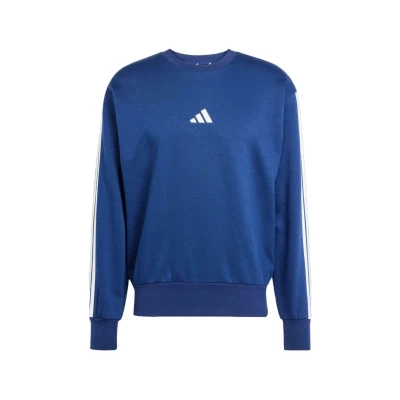 Afbeelding van adidas Heren ESSENTIAL THREE STRIPES FLEECE SWEATSHIRT, dark blue/white, XXL