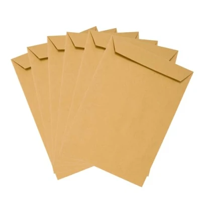 Afbeelding van Emerson 20x Bruine C5 Verzend Enveloppen 162x229 mm A5 Formaat, 80g, Zelfklevend, Zonder Venster, Grote Papieren Postzakken