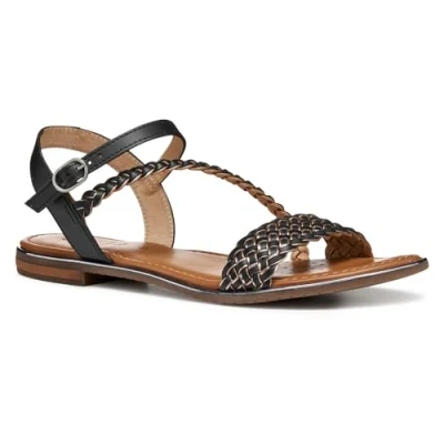 Afbeelding van Geox SOZY PLUS Sandalen, Dames, Maat: 40, Black gun Leer