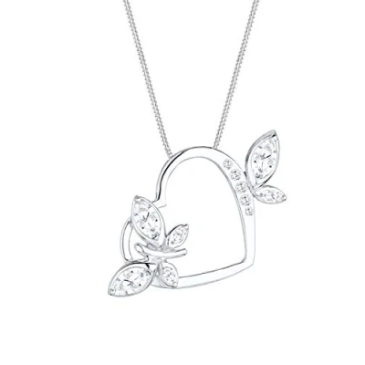 Afbeelding van Elli Heart Ketting, Maat: 45, Weiß