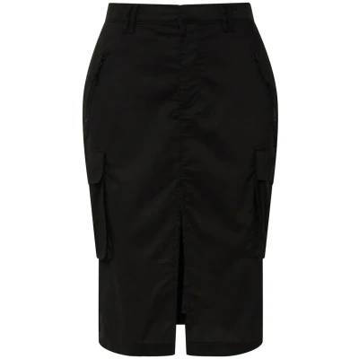 Afbeelding van Ulla Popken Cargo Utilitystyle Taschen MIX Kokerrok, Dames, Maat: 52, Schwarz