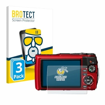 Afbeelding van BROTECT Antireflecterende Glas Screen Protector Mat voor Olympus OM System Tough TG 7 (3 Stuks) Schermbeschermer [Folie niet Gehard Glas]