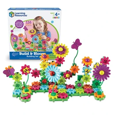 Afbeelding van Learning Resources Gears! Bouwen &amp; Bloeien Bloem Tuin 43 Stuk Gebouw Set
