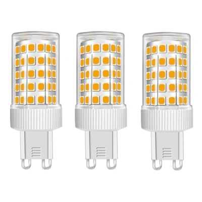 Afbeelding van Jiotouhu G9 LED lamp, 10W Vervangt 100W halogeen, Warm wit 3000K, 220V, 1000LM, Geen flikkering, Niet dimbaar, Voor kroonluchters, Plafondlampen, Wandlampen, Set van 3