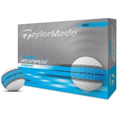 Afbeelding van TaylorMade New Tour Response Stripe 25 golfballen (blauw)