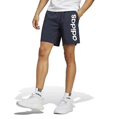 Afbeelding van adidas Sportswear Essentials Linear Shorts, Heren, Maat: Small, Legend ink