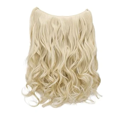 Afbeelding van CAISHA 1 Inslag Extension Met Elastische Band Haarextensies Haarstukje Golvend Lichtblond E116