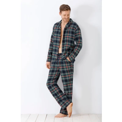 Afbeelding van Hajo pyjama heren groen