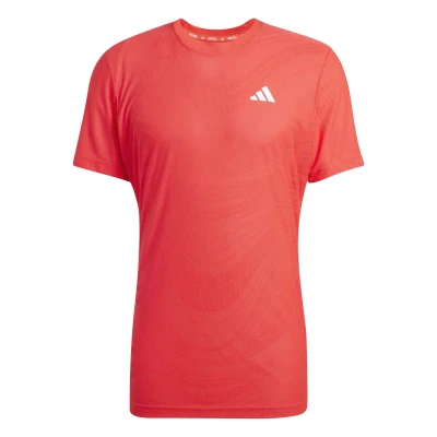 Afbeelding van adidas Performance Freelift Sport Tshirt, Heren, Maat: Small, Semi lucid red
