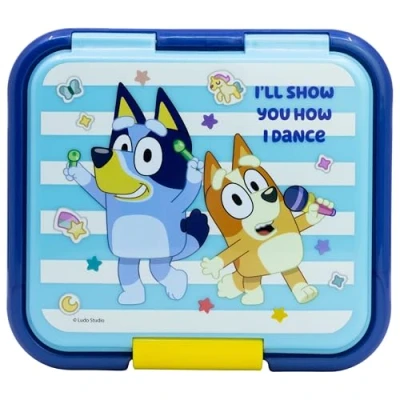 Afbeelding van Robuesta multifunctionele lunchbox voor kinderen met 3 vakken van Bluey