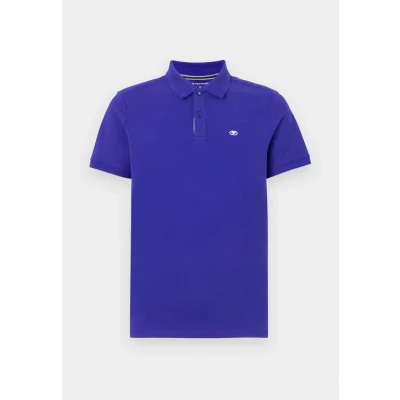 Afbeelding van TOM Tailor Basic WITH Contrast Poloshirt, Heren, Maat: Medium, Crest blue