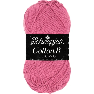 Afbeelding van Scheepjes Cotton 8 50g 653 Roze