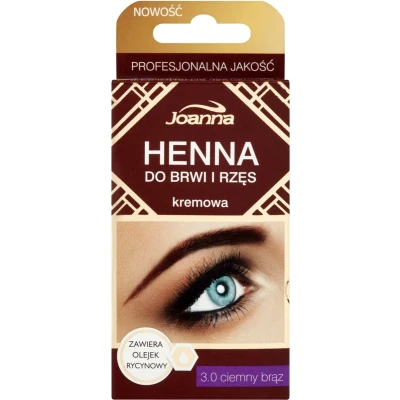 Afbeelding van Joanna Henna For Eyebrows And Eyelashes Cream 3.0 Dark Brown 15Ml
