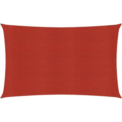Afbeelding van vidaXL Zonnezeil 160 g/m² 3x5 m HDPE rood