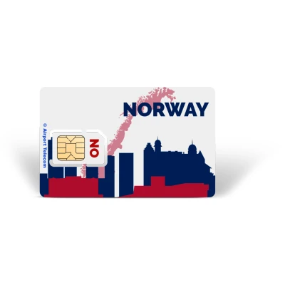 Afbeelding van eSIM Noorwegen Unlimited 14 Dagen Data Prepaid Met Snel 4G/5G Internet En Bellen Op Reis In Europa Airport Telecom