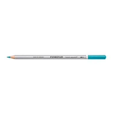 Afbeelding van STAEDTLER 125 35 karaat aquarel kleurstift, waterschilderbaar, 6 stuks in kartonnen etui, turquoise