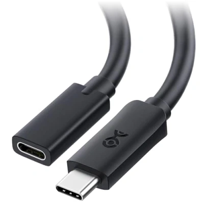 Afbeelding van Cable Matters 40 Gbps USB 4 verlengkabel 0,5 m (USB C verlengkabel/USB verlengkabel/type verlengkabel), compatibel met Thunderbolt kabel,