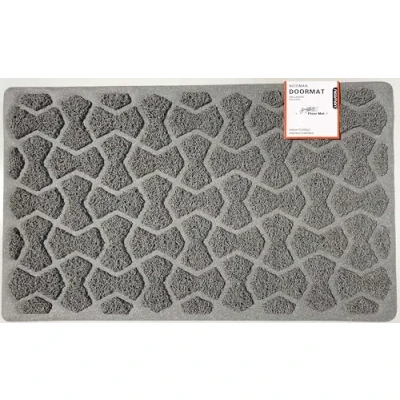 Afbeelding van Nicoman Bow Tie Shape DeurmatOpen Constructie Drainage MatAlleen voor gebruik buitenshuis (75x44cm, grijs, alleen buiten gebruiken)