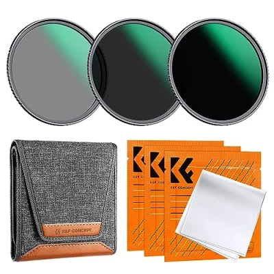 Afbeelding van K&amp;F Concept Nano D Serie ND Filterset 67mm ND8 ND64 ND1000 Filter Neutraal Grijs