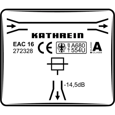 Afbeelding van Kathrein EAC 16 Lasdoos voor satellietaansluiting 1 voudig