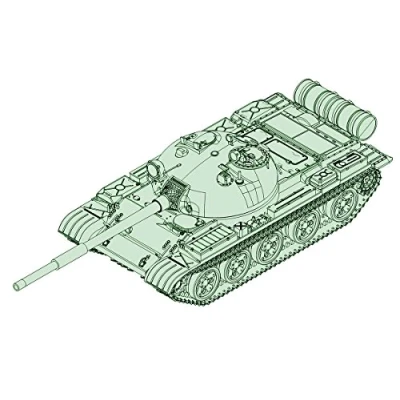 Afbeelding van Trumpeter 757146 Russische T 62 Main Battle Tank Mod.1962 1/72 T62, model 1962 &quot;modelbouwset, verschillende