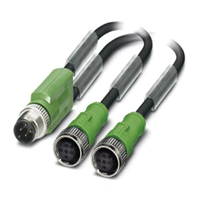 Afbeelding van Phoenix Contact 1668975 Sensor/actuator connector, geassembleerd M12 Aantal polen: 3 Adapter, Y vorm 1.50 m 1 stuk(s)
