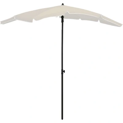 Afbeelding van Parasol met paal 200x130 cm zandkleurig