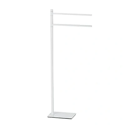Afbeelding van GEDY G Seul Staande lamp, wit met zwarte afwerking, afmetingen 83,3 x 34 14 cm, handdoekhouder van roestvrij staal en Cromall, 4 mm inbussleutel, metaal, uniek