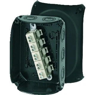 Afbeelding van Hensel kabeldoos 5 polig 4 10mm weerbestendig zwart ip66 ip67 kf 1010 b