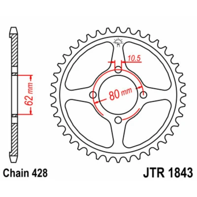 Afbeelding van Rek JT JTR1843,54