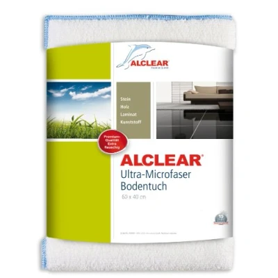 Afbeelding van Alclear 950009 Vloerendoek, ultra microvezeldoek, perfecte reiniging en onderhoud voor vrijwel elke gladde vloer: tegels, marmer, laminaat, parket, geschikt huishouden, kantoor, 60 x 40 cm, wit