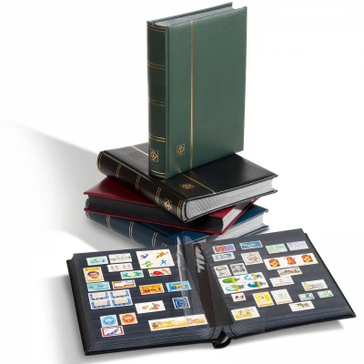 Afbeelding van Premium leder, Insteekalbum A4 incl. cassette, omslag Blauw