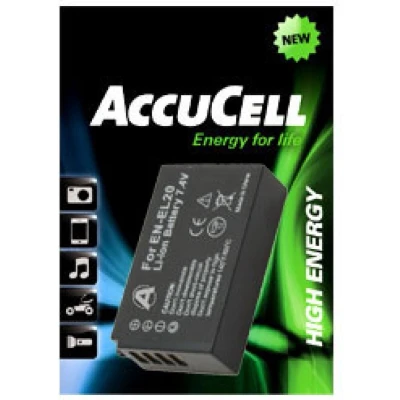 Afbeelding van AccuCell batterij geschikt voor EN EL20 batterij, Nikon 1 J1