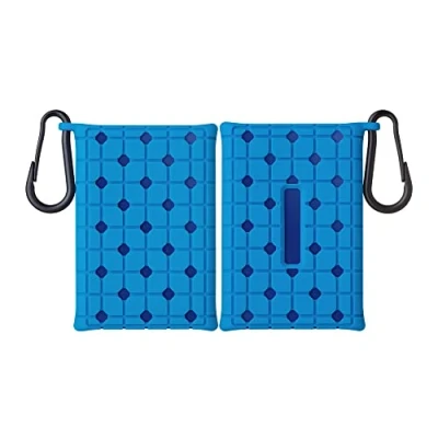 Afbeelding van kwmobile case voor harde schijf Compatibel met Samsung T7 Portable SSD cover van silicone In blauw