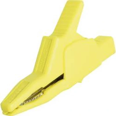 Afbeelding van SKS Hirschmann AK 2 B 2540 I ge Veiligheids krokodilklem Steekaansluiting 4 mm CAT II 1000 V Geel