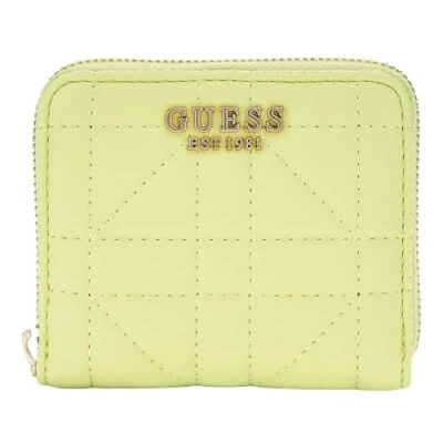Afbeelding van GUESS Portemonnee Assia SLG Zip Around Wallet Chartreuse Geel