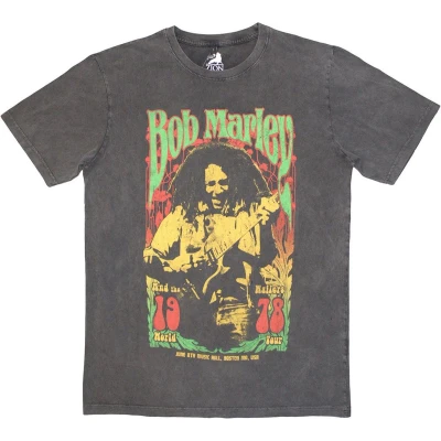 Afbeelding van Bob Marley 1978 Heren T shirt S Grijs
