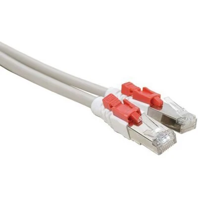 Afbeelding van Netwerkkabel RJ45 CAT 6 S/FTP vergrendeling grijs 5 meter
