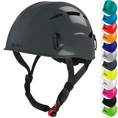 Afbeelding van ALPIDEX Universele klimhelm voor tieners en volwassenen EN12492 in verschillende kleuren, Kleur:mountain grey