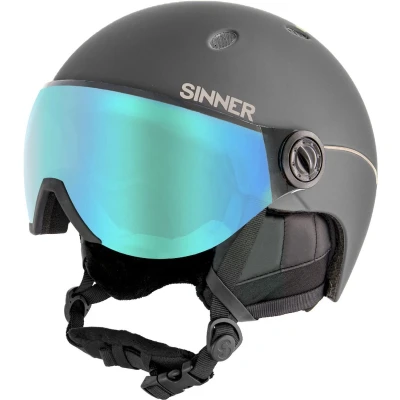 Afbeelding van Sinner Titan Visor skihelm Mat Donkergrijs 52 54 cm