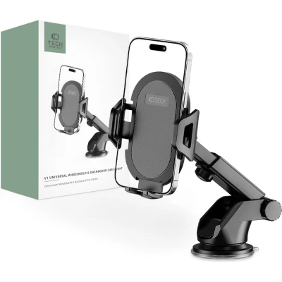 Afbeelding van TECH PROTECT V1 UNIVERSELE VOORRUIT &amp; DASHBOARD AUTOBEVESTIGING ZWART