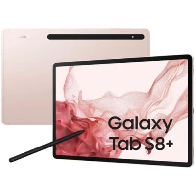 Afbeelding van Samsung Galaxy Tab S8+ 5G SM X806B Qualcomm Snapdragon LTE 128 GB 31,5 cm (12.4&quot;) 8 Wi Fi 6 (802.11ax) Android 12 Roze goud