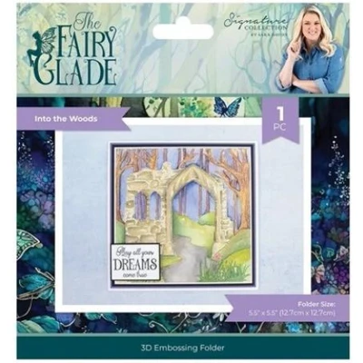 Afbeelding van Sara Signature Fairy Glade 3D Embossingfolder 5&#039;x7&#039; Into the Woods