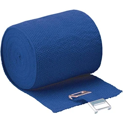 Afbeelding van Höga Lastic Color, blauw, 8 cm x 5 m uitgerekt, duurzaam elastisch ideaalverband per stuk verpakt (1 0,047 kg)