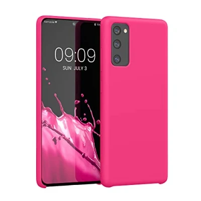 Afbeelding van kwmobile telefoonhoesje compatibel met Samsung Galaxy S20 FE hoesje Zachte case voor smartphone Back cover in neon roze