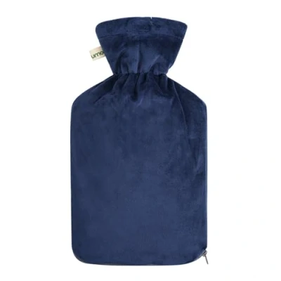 Afbeelding van Premium kruik 1,8 liter met hoogwaardige Superzachte Koreaanse Fleece hoes ritssluiting en extra voering BS1970:2012 gecertificeerd (Donkerblauw)