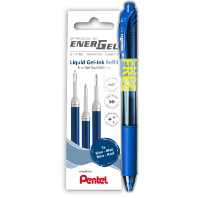 Afbeelding van Navulling Pentel gelschrijver Energel LR7 blauw