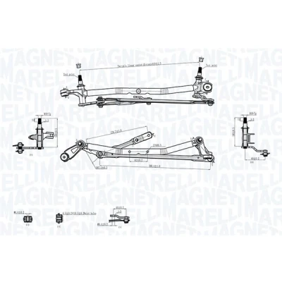 Afbeelding van Magneti Marelli Ruitenwisserarm en mechanisme 085570736010