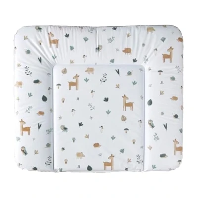 Afbeelding van Rotho Babydesign aankleedkussen breed (85 x 72 cm) afwasbaar wikkelmat waterdicht motief bosdieren