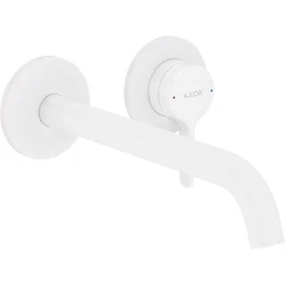 Afbeelding van Axor wastafelkraan wand inbouw met rechte greep en voorsprong 220 mm mat wit 48120700